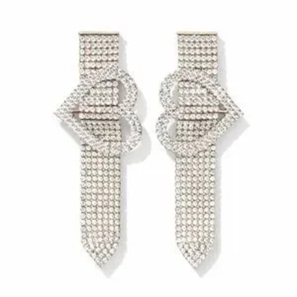 Chic Sparkling Heart Earrings